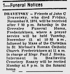 John Dravetsky obit